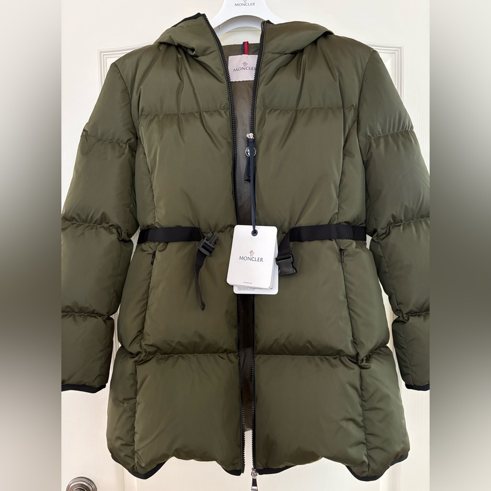 Moncler Sirli Hooded Down Puffer Jacker - size 2. NWT